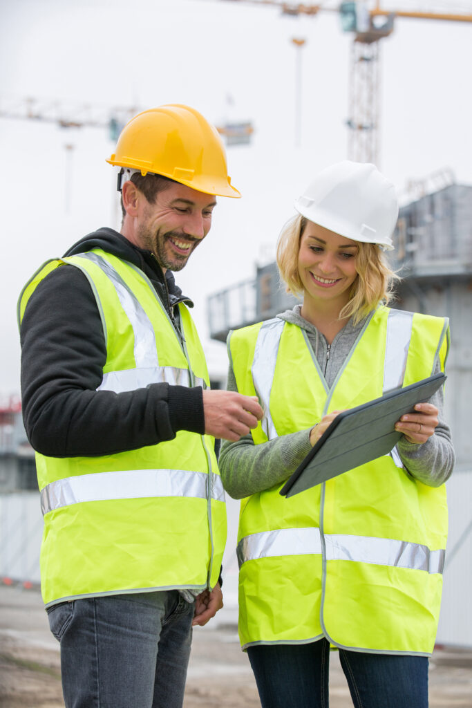 Construction site workers, CRM and ERP